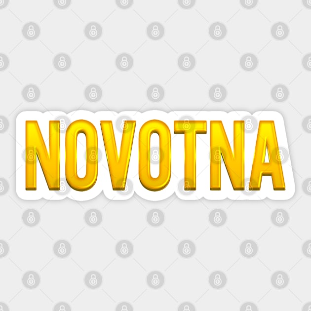 Novotna Family Name Sticker by xesed